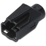 Digitus Cubierta antitorsión para conector RJ-45, Doble protección negro