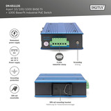 Digitus Switch PoE Gigabit 4P Industrial No Gestionado 1xSFP, Interruptor/Conmutador 