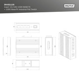 Digitus Switch PoE Gigabit 4P Industrial No Gestionado 1xSFP, Interruptor/Conmutador 