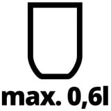 EINHELL 4133030 pulverizador de pintura 0,6 L, Arma de aerosol plateado, Pintura, 0,6 L, 3 bar, 3,5 bar, Plata, 600 g