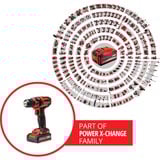 EINHELL Atornillador con taladro a batería Power X-Change TC-CD 18/35 Li, 18Volt, Taladro/destornillador rojo/Negro