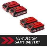 EINHELL Batería Power-X-Change TWIN-PACK 18Volt 4,0Ah rojo/Negro