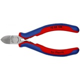 KNIPEX Cortaalambres 72 02 125, para plástico, Alicates de corte rojo/Azul