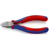KNIPEX Cortaalambres 72 02 125, para plástico, Alicates de corte rojo/Azul