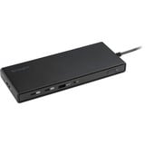 Kensington Replicador de puertos SD4842P EQ con USB-C de 10 Gbps con tres salidas de vídeo y 100 W PD, Estación de acoplamiento negro, Acoplamiento, USB 3.2 Gen 2 (3.1 Gen 2) Type-C, 100 W, 3,5 mm, 10,100,1000 Mbit/s, Negro