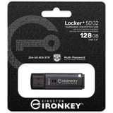 Kingston IronKey Locker+ 50 G2 128 GB, Lápiz USB antracita