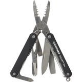Leatherman Squirt ES4 alicate multiherramienta para bolsillo 9 herramientas Negro, Herramienta multi plateado/Negro, Aluminio, Acero inoxidable, Negro, 5,72 cm, 56,4 g, 4,06 cm