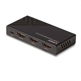 Lindy 38337 interruptor de video HDMI, Conmutador HDMI negro, HDMI, MicroUSB, Metal, Negro, 60 Hz, 48 Gbit/s