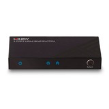 Lindy 38337 interruptor de video HDMI, Conmutador HDMI negro, HDMI, MicroUSB, Metal, Negro, 60 Hz, 48 Gbit/s