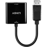 Lindy Convertidor DisplayPort 1.2 a HDMI 18G, Adaptador negro