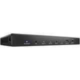 Lindy Divisor HDMI 18G de 4 Puertos, Splitter HDMI negro