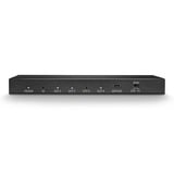 Lindy Divisor HDMI 18G de 4 Puertos, Splitter HDMI negro