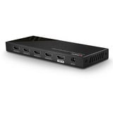 Lindy Divisor HDMI 18G de 4 Puertos, Splitter HDMI negro