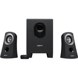 Logitech 980-000413 conjunto de altavoces 25 W PC/ordenador portátil Negro 2.1 canales 5 W, Altavoces de PC negro/Plateado, 2.1 canales, 25 W, PC/ordenador portátil, Negro, 50 W, Alámbrico, Minorista