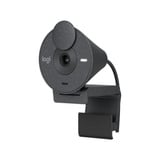 Logitech Brio 300 Cámaras web, Webcam negro, 2 MP, 1920 x 1080 Pixeles, Full HD, 30 pps, 1280x720@30fps, 1920x1080@30fps, 720p, 1080p
