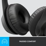 Logitech LGT-H390 Auriculares y Cascos, Auriculares con micrófono negro, Alámbrico, Oficina/Centro de llamadas, 20 - 20000 Hz, 197 g, Auriculares, Negro, Minorista