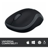 Logitech M185 ratón Ambidextro RF inalámbrico Óptico 1000 DPI gris, Ambidextro, Óptico, RF inalámbrico, 1000 DPI, Gris, Minorista