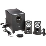 Logitech Speaker System Z313 25 W Negro 2.1 canales, Altavoces de PC negro/Plateado, 2.1 canales, 25 W, PC, Negro, Independiente, 3,5 mm jack, Minorista