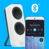 Logitech Z207 Altavoces de ordenador Bluetooth, Altavoces de PC blanco, 2.0 canales, Inalámbrico y alámbrico, 5 W, Blanco