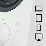 Logitech Z207 Altavoces de ordenador Bluetooth, Altavoces de PC blanco, 2.0 canales, Inalámbrico y alámbrico, 5 W, Blanco