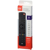 One for all Contour 8 mando a distancia Cable, DTT, DVD/Blu-ray, Consola de juegos, Sistema de cine en casa, IPTV, SAT, TNT, TV, VCR Botones negro, Cable, DTT, DVD/Blu-ray, Consola de juegos, Sistema de cine en casa, IPTV, SAT, TNT, TV, VCR, Botones, Negro
