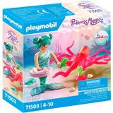 PLAYMOBIL Princess Magic Sirena con pulpo que cambia de color, Juegos de construcción 