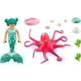 PLAYMOBIL Princess Magic Sirena con pulpo que cambia de color, Juegos de construcción 