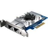 QNAP QXG-10G2T-X710 adaptador y tarjeta de red Interno Ethernet 1000 Mbit/s, Adaptador de red Interno, Alámbrico, PCI Express, Ethernet, 1000 Mbit/s
