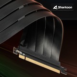 Sharkoon Vertical Graphics Card Kit 4.0 0,25 m, Tarjeta de ampliación negro, 0,25 m, PCI-E x16 (Gen 4.0), PCI-E x16 (Gen 4.0), Tarjeta de video, ELITE SHARK CA200, ELITE SHARK CA300, TG7M RGB