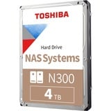 Toshiba N300 NAS 3.5" 4000 GB SATA, Unidad de disco duro 3.5", 4000 GB, 7200 RPM