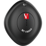 Verbatim My Finder Personal Buscador Negro, Rastreador de seguimiento negro, Personal, Buscador, Negro, Resistente al polvo, Resistente al agua, Acrilonitrilo butadieno estireno (ABS), Policarbonato (PC), IP66
