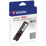 Verbatim Vi5000 512 GB M.2 PCI Express 4.0 NVMe 3D NAND, Unidad de estado sólido 512 GB, M.2, 5000 MB/s