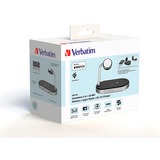 Verbatim WCS-02 Universal Negro USB Cargador inalámbrico Carga rápida Interior, Estación de carga negro/Aluminio, Interior, USB, Cargador inalámbrico, 1,5 m, Negro