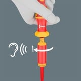 Wera Kraftform Kompakt VDE 15 Torque extra slim 1 Tool Finder, 15 piezas, Destornillador rojo/Amarillo