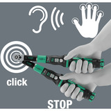 Wera Llave dinamométrica con cuadrado pasante Click-Torque Lock A 5 R/L, Llave de torsión negro/Verde