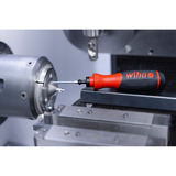 Wiha Destornillador con portapuntas SoftFinish, 1/4" negro/Rojo