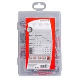 fischer Ayudantes prácticos Humedad y Exterior, Acero inoxidable, Pasador gris claro/Rojo