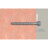 fischer Tornillo para hormigón UltraCut FBS II 8x80 30/15/- Hexagonal con arandela TX 