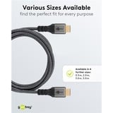 goobay Plus Cable HDMI de alta velocidad, 8K @ 60Hz gris