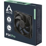 ARCTIC P14 Pro Carcasa del ordenador Ventilador 14 cm Negro negro, Ventilador, 14 cm, 400 RPM, 2500 RPM, 186 m³/h, Negro
