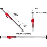 BESSEY STE300, Accesorio plateado/Rojo