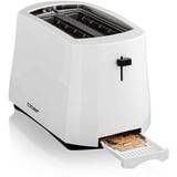 Cloer 331 tostadora 2 rebanada(s) 825 W Blanco blanco, 2 rebanada(s), Blanco, 825 W, 230 V, 0,97 m, 170 x 280 x 180 mm