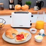 Cloer 331 tostadora 2 rebanada(s) 825 W Blanco blanco, 2 rebanada(s), Blanco, 825 W, 230 V, 0,97 m, 170 x 280 x 180 mm