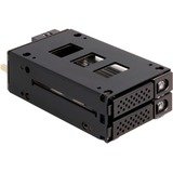 DeLOCK Marco intercambiable Slim Bay para 2 x 2,5″ U.2 NVMe SSD, Caja de unidades 