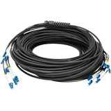 Digitus Cable de fibra óptica universal Breakout, dúplex, conector LC/UPC, monomodo OS2 negro