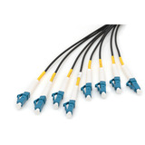 Digitus Cable de fibra óptica universal Breakout, dúplex, conector LC/UPC, monomodo OS2 negro