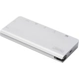 Digitus Estación de conexión multipuerto USB Type C™, 8 puertos, Estación de acoplamiento plateado, 8 puertos, Alámbrico, USB 3.2 Gen 2 (3.1 Gen 2) Type-C, 100 W, USB Tipo C, 10,100,1000 Mbit/s, Plata