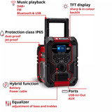 EINHELL 3407995, Radio de obras rojo/Negro