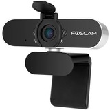 Foscam W21 cámara web 2 MP 1920 x 1080 Pixeles USB Negro, Webcam negro/Plateado, 2 MP, 1920 x 1080 Pixeles, 30 pps, 1920x1080@25fps,1920x1080@30fps, 1080p, H.264