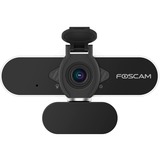 Foscam W21 cámara web 2 MP 1920 x 1080 Pixeles USB Negro, Webcam negro/Plateado, 2 MP, 1920 x 1080 Pixeles, 30 pps, 1920x1080@25fps,1920x1080@30fps, 1080p, H.264